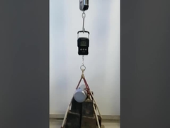 Balança Digital de Gancho LCD 75KG Recarregável por USB com Fita Métrica de 1M e Função de Desligamento Automático